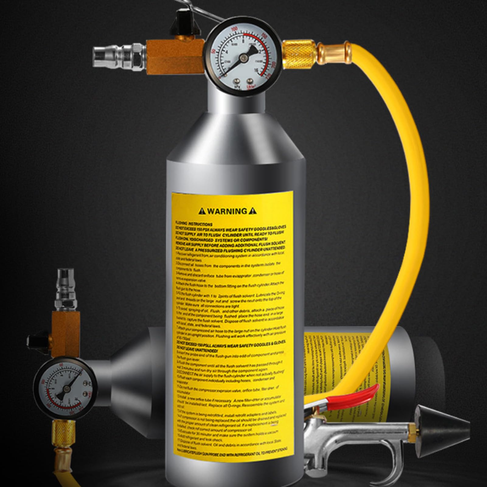 Kit Di Lavaggio Per Climatizzazione Detergente Professionale per Tubazioni | Bottiglia Spray Con Tubo Per Pulizia Sistemi HVAC E Manutenzione Auto Camion E Veicoli