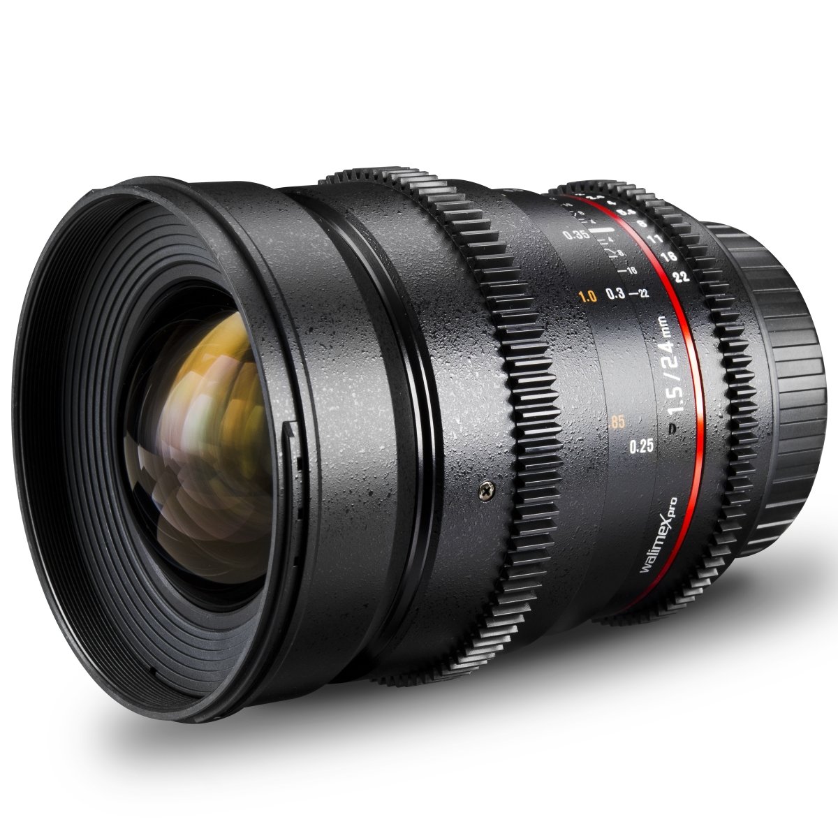Focale fixe Walimex Pro 24 1.5 VCSC Fuji X objectif noir vidéo