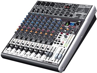 Behringer XENYX X1622USB Premium 16-Input 2/2-Bus Mixer with XENYX Mic Preamps and Compressors, British EQ, 24-Bit Multi-FX Processor and USB/Audio Interface, Compatible with PC and Mac