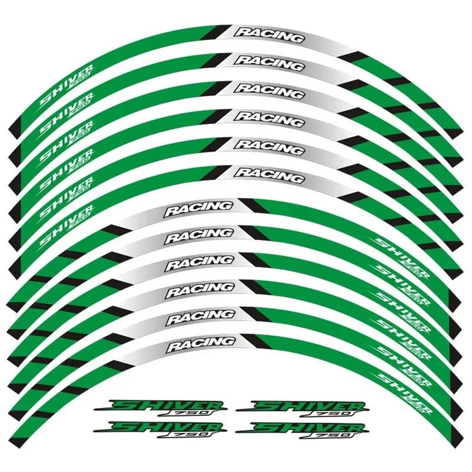Motorcycle Wheel Stickers Night Reflective Decorative Rim for Aprilia for Shiver 750 Decorative(Color4)