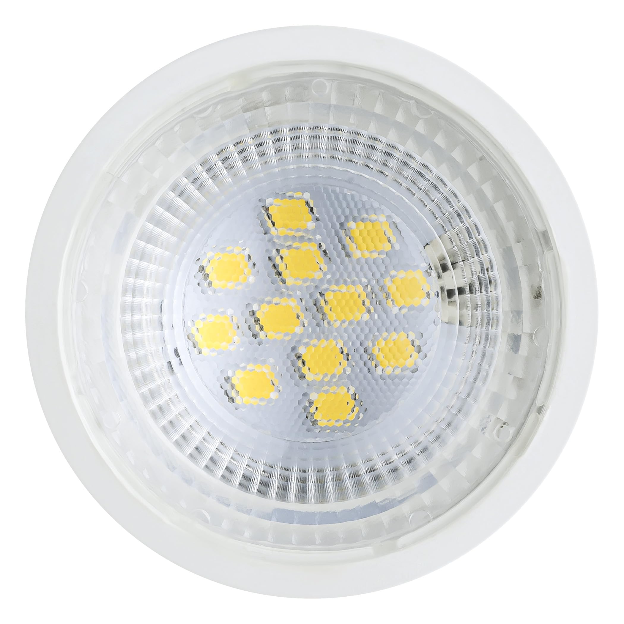 SEBSON Modulo LED 230V Bianco Caldo - Classe di Efficienza Energetica A | Lampadina LED 2,5W, 3000K, 450lm, Sostituisce GU10 MR16 50W, Faretto Incasso ø50x26mm - Set da 10