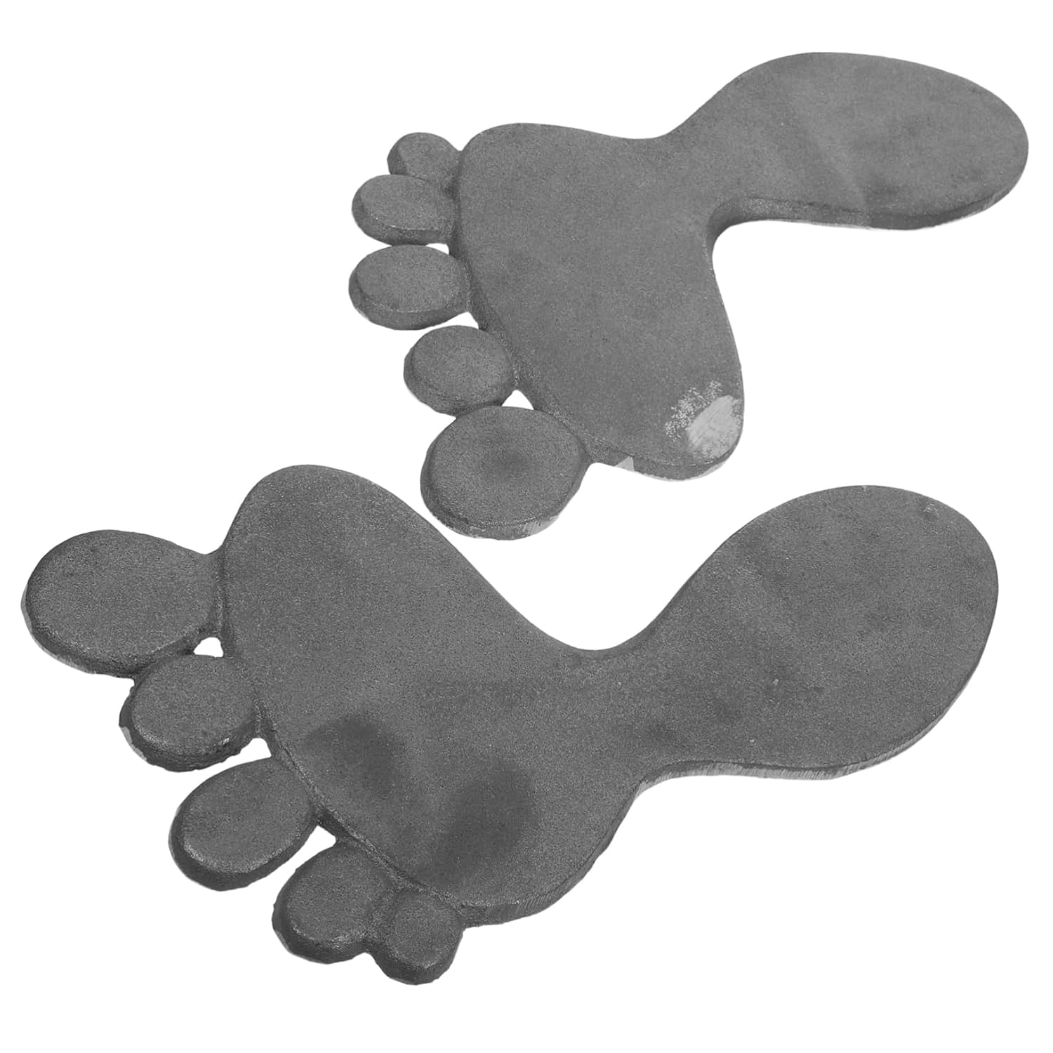 1Pair Cast Iron Footprint Stepping Stones Durable Decorative Garden Path Mats for Outdoor Walkways Versatile Iron Garden Feet for Courtyards and Yards