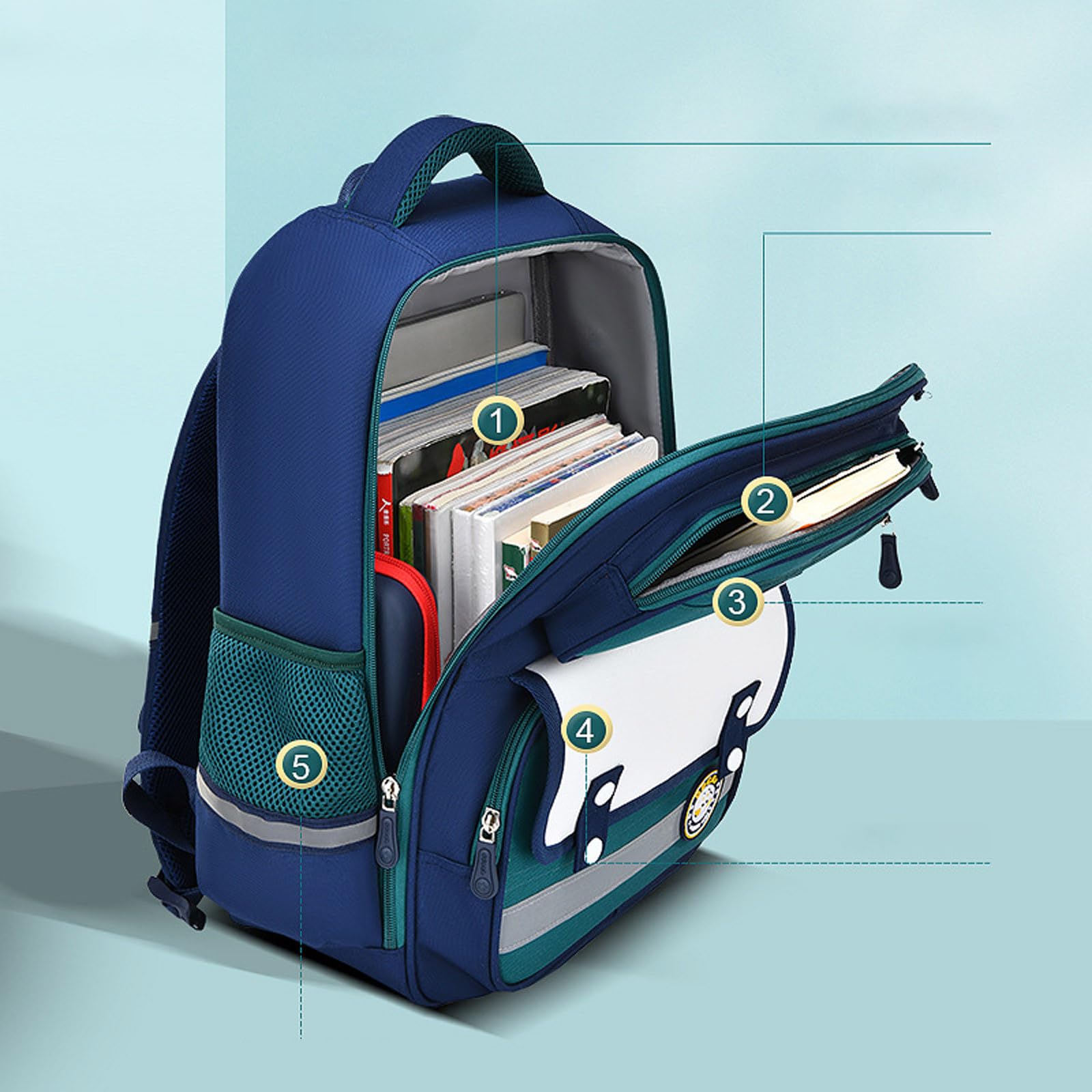 Zaino Scuola Bambina, Zaino Prima Elementare Bambina Ritorno a Scuola | Zainetto Asilo Bimba Leggero Ergonomico Zaino Scuola Ragazza medie Brillante E Glitterato Zaini Scuola Elementare