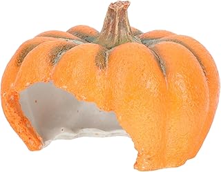 Beavorty Halloween Decorations Aquarium Pumpkin Hideout Reptile Hide Fish Tank Pumpkin Shrimp Cave Halloween Aquarium Landscaping Terrarium Hideout Pumpkin Ornament (Style 2) Home Decor