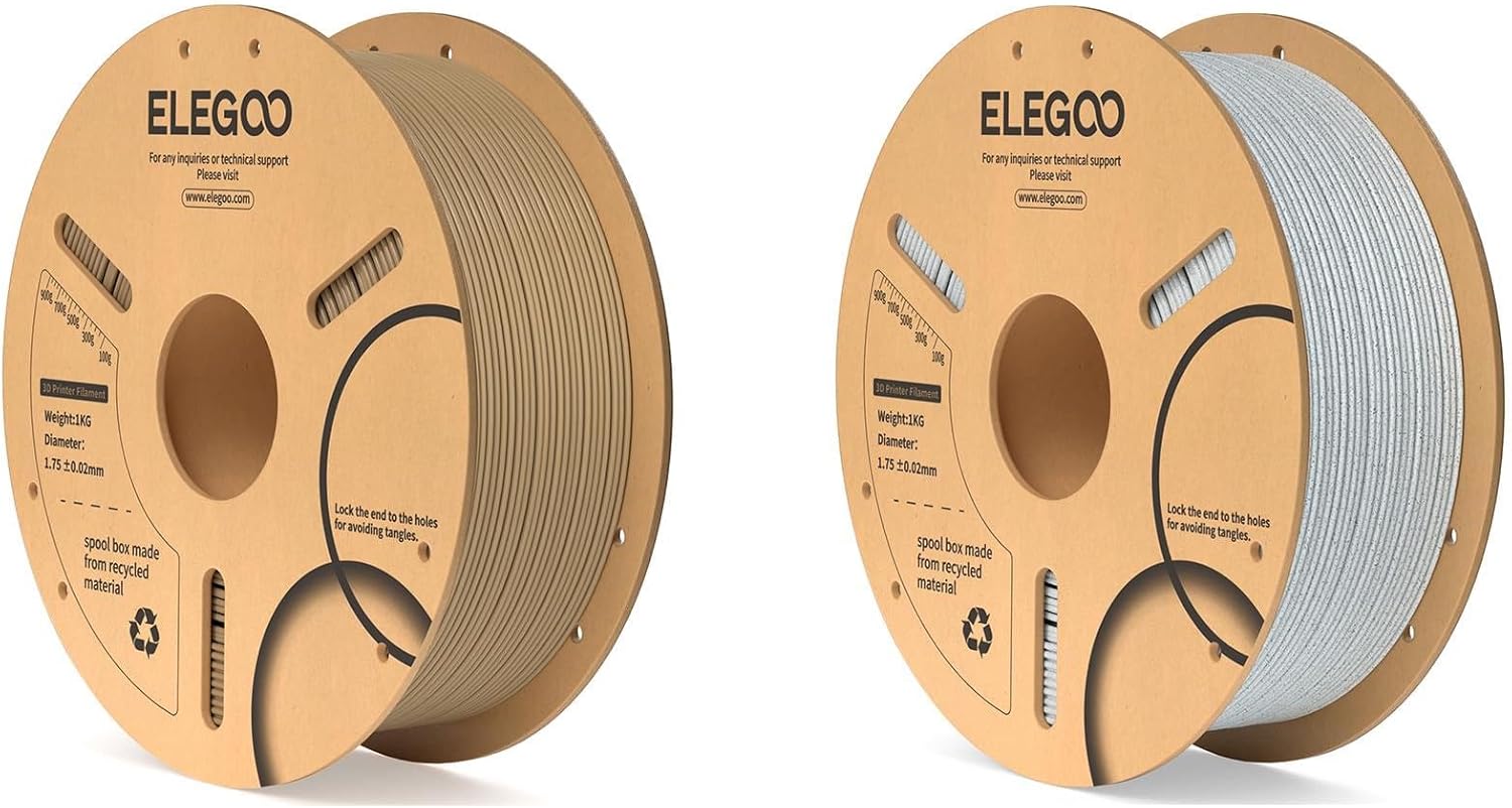 Wood PLA Filament 1KG & PLA Filament Marble 1KG