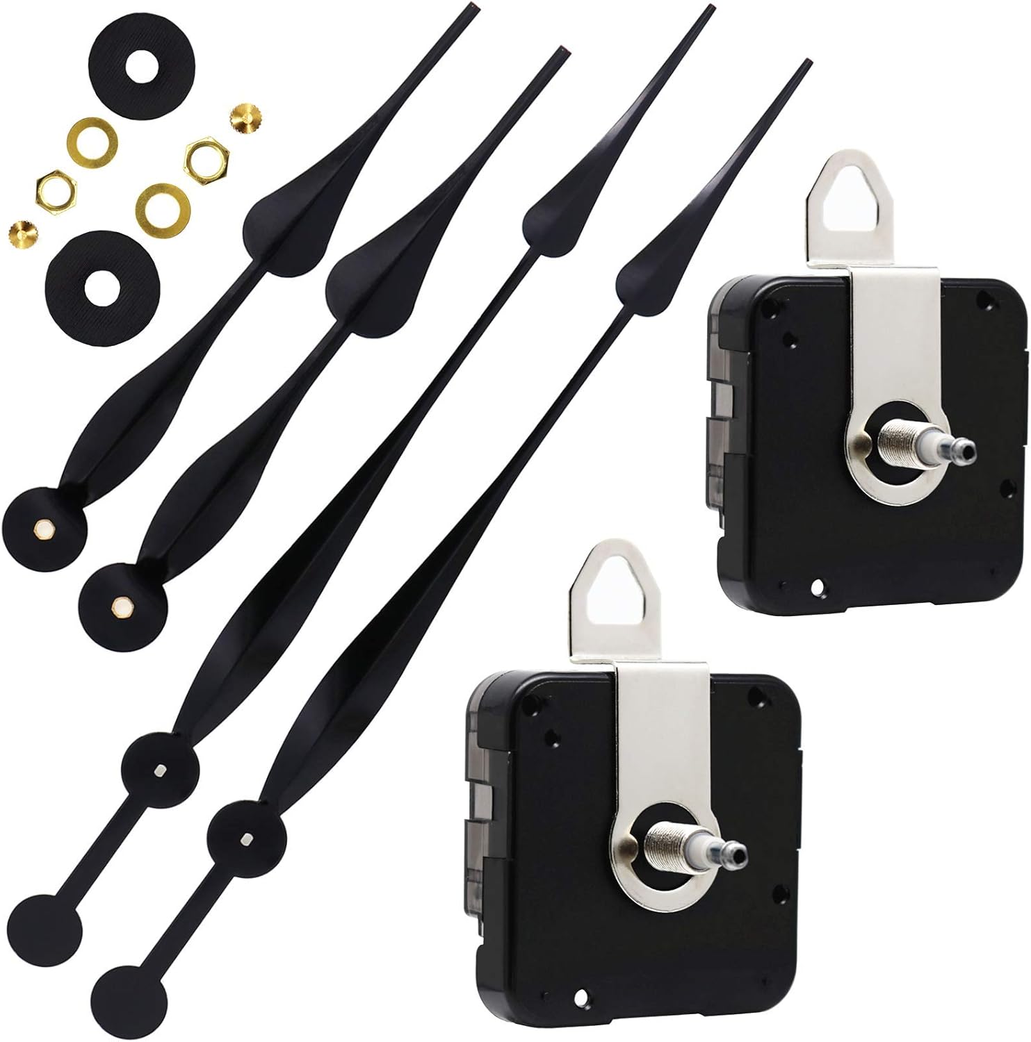 TIKROUND Youngtown 12888 High Torque Long Shaft Clock Movement Mechanism with 12 Inch Long Spade