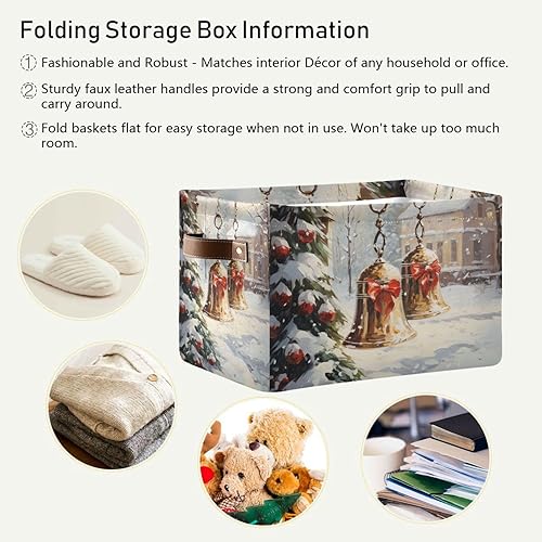 Miniatura 34 de senya Cesta de almacenamiento de Pascua con asas, huevos de Pascua, tela de conejo, contenedores de almacenamiento plegables para almacenamiento, 15