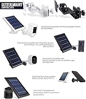 Vista 7 de Wasserstein Soporte de canalón compatible con cámaras Ring, Arlo, Blink, Reolink y paneles solares compatibles (paquete de 2, negro)