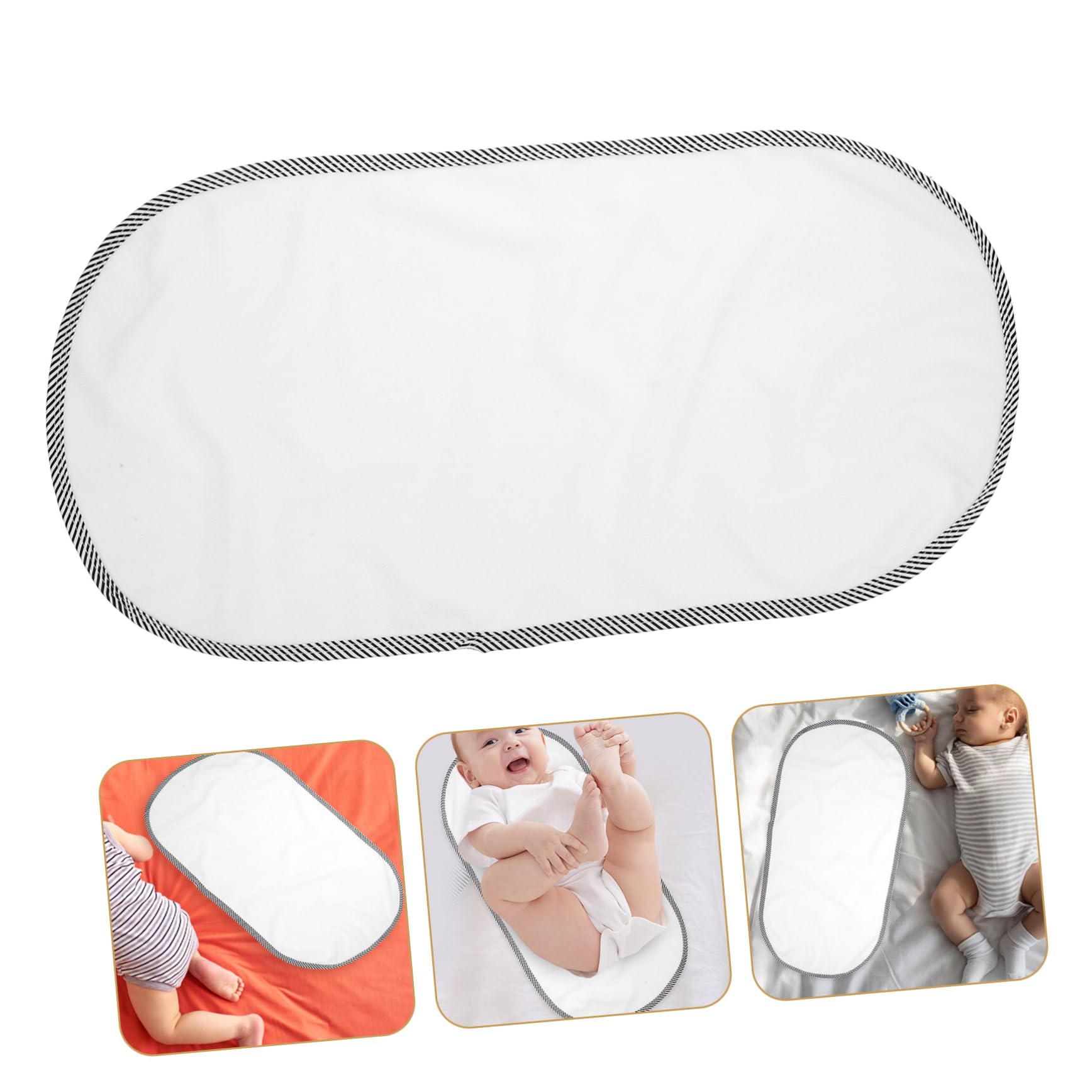 TOYANDONA Set 6 Pezzi Tappetini Fasciatoio Portatili Impermeabili in Cotone Leggeri per Cambiare Pannolino, per Viaggi Ragazzo Ragazza e Ragazzo Ragazza