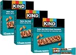 KIND Healthy Snacks Bars, Nuts, Sea Salt, & Dark Chocolate, Gluten Free, Low Sugar, High Fiber Snacks, 6g Protein, 12 Count