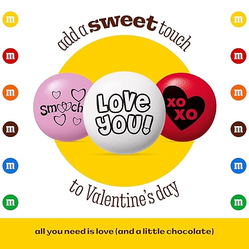 Vista 3 de M&M’S WORLD Valentines Day Candy Bulk 5lb Chocolate Candy Variety Pack for Milk Chocolate Gift Baskets and Valentines Gifts
