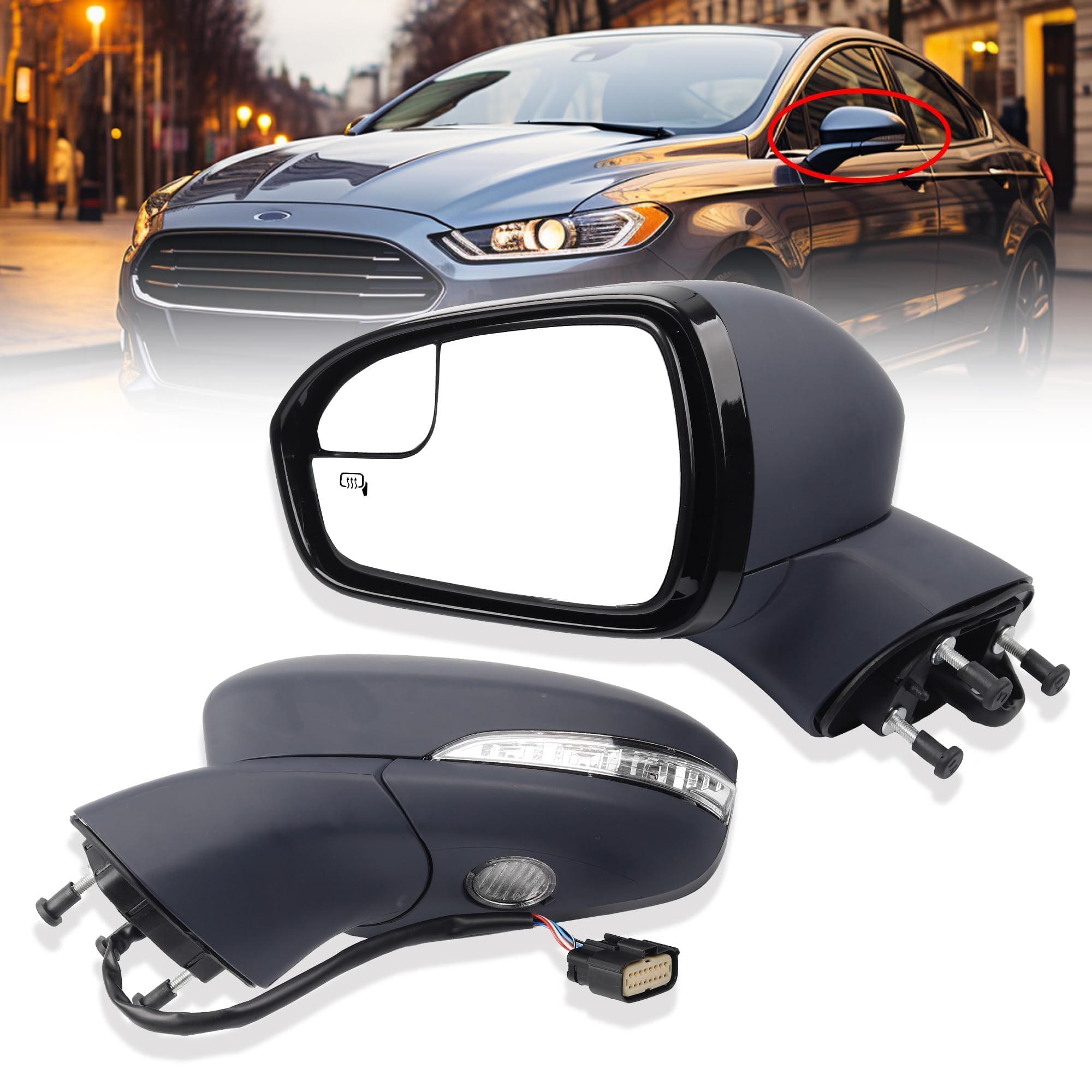 Amazon.com: Dasbecan Left Driver Side Mirror Assembly