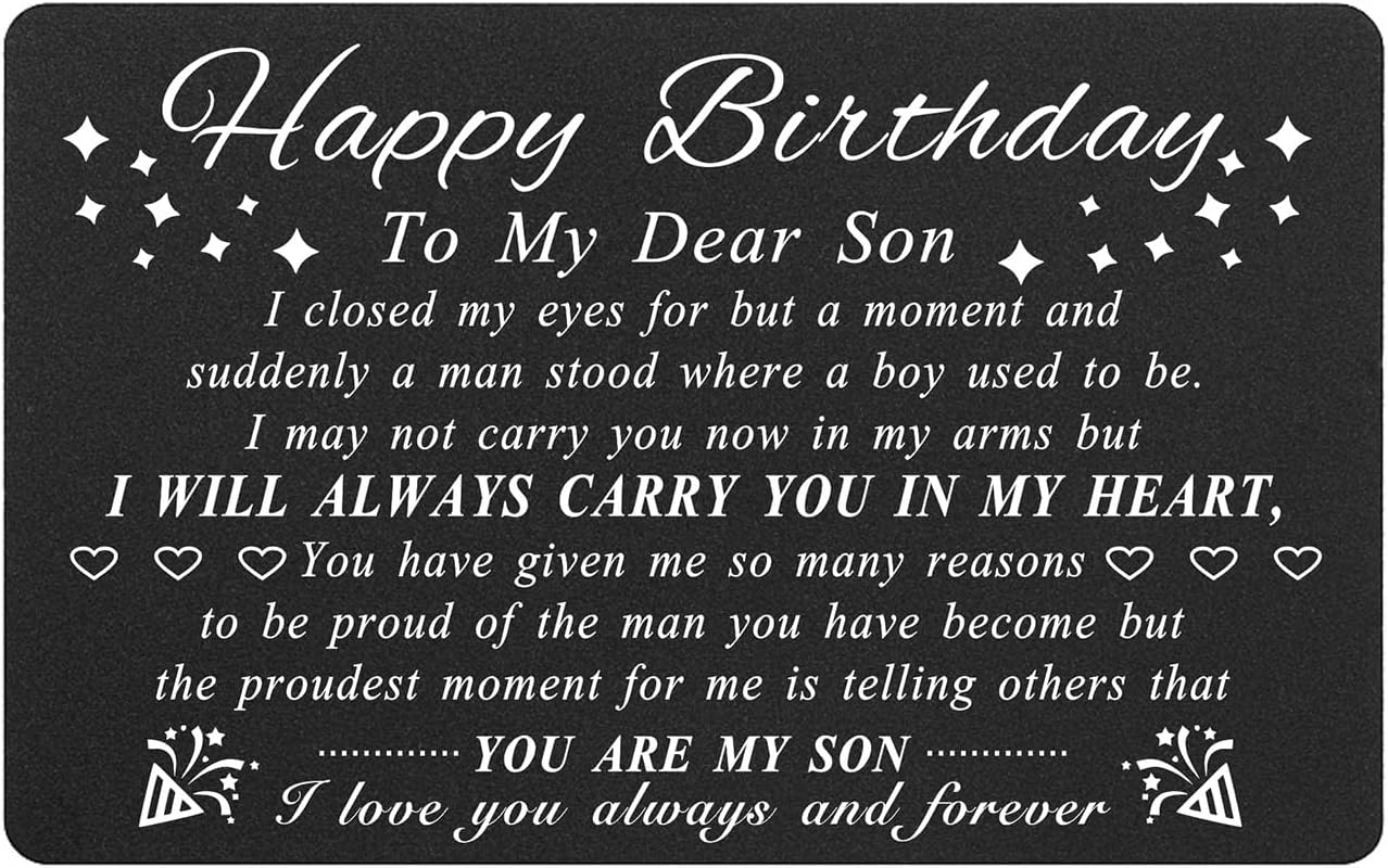 Amazon.com : DEGASKEN Happy Birthday Dad Card - Dad Birthday Gift Ideas