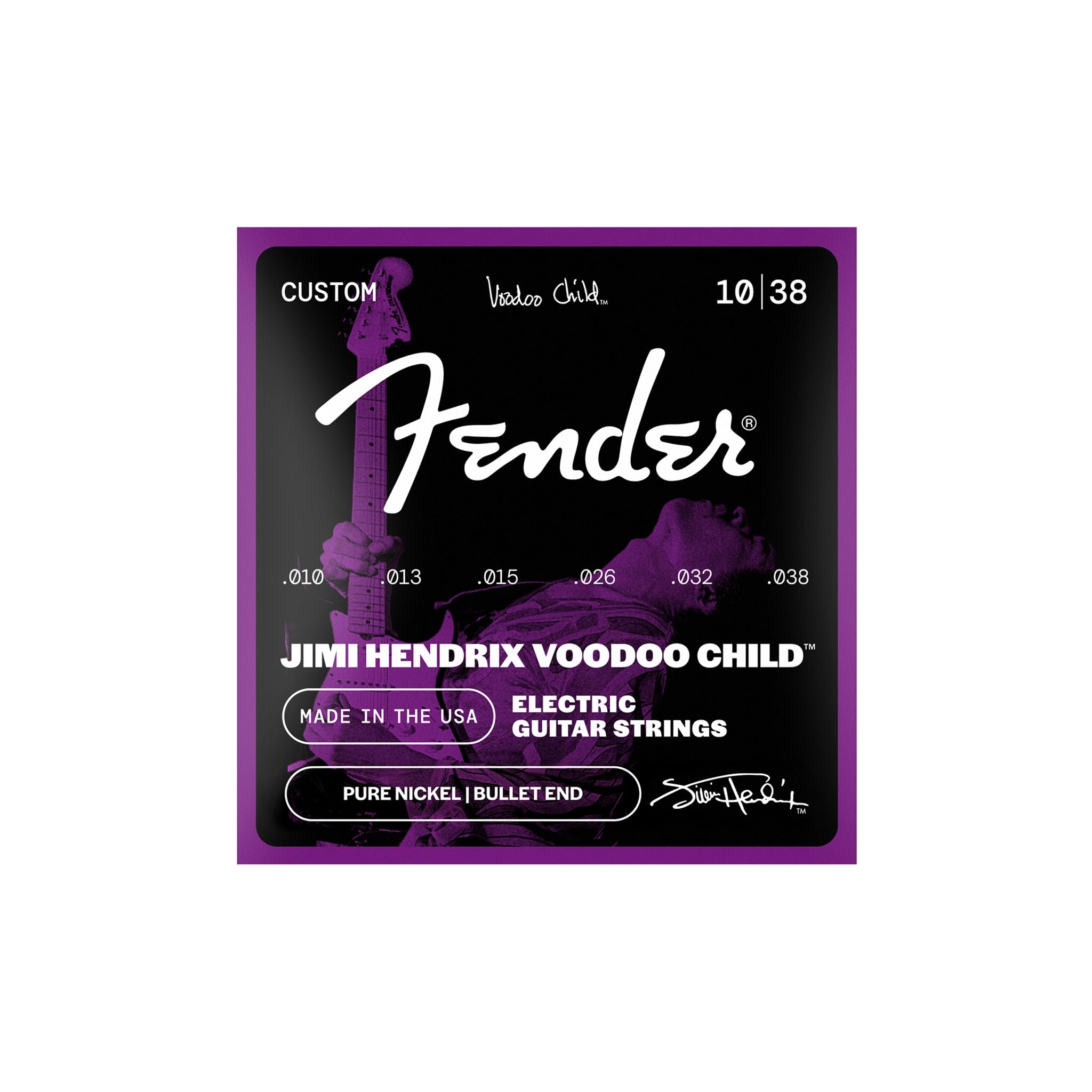 Fender Hendrix Voodoo Child™ Bullet End Nickel 10-38