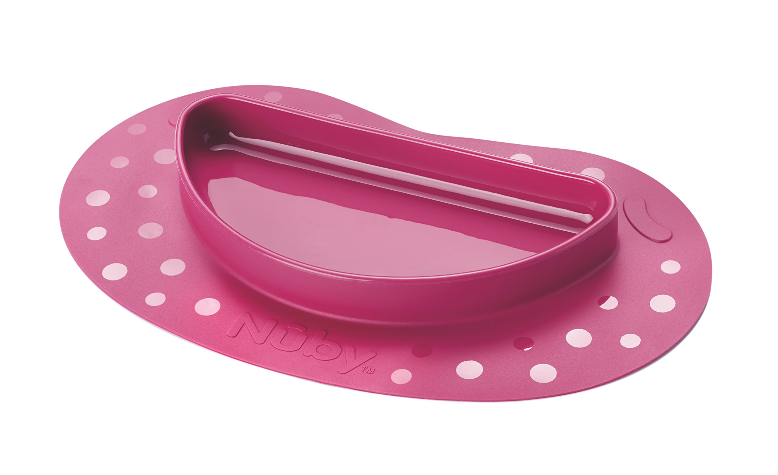 Nuby Sure Grip Miracle Mat and Plate (Pink)