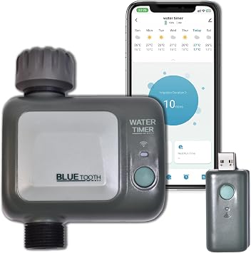 johgee Bahçe sulama bilgisayarı, WiFi göbekli, su geçirmezlik IPX5, otomatik sulama, bahçe, çim için su zamanlayıcısı