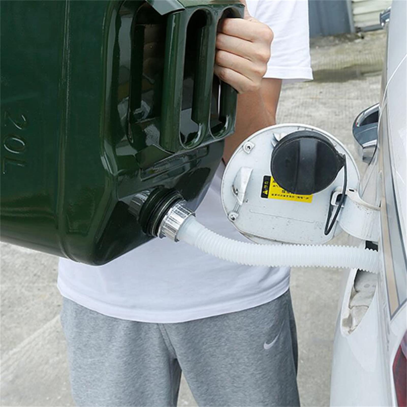 Taniche Carburante Benzina a Benzina con beccuccio Flessibile - Army Green Diesel può per Trasferire, immagazzinare e distribuire Carburante, carburanti per Benzina, Camion, Attrezzature