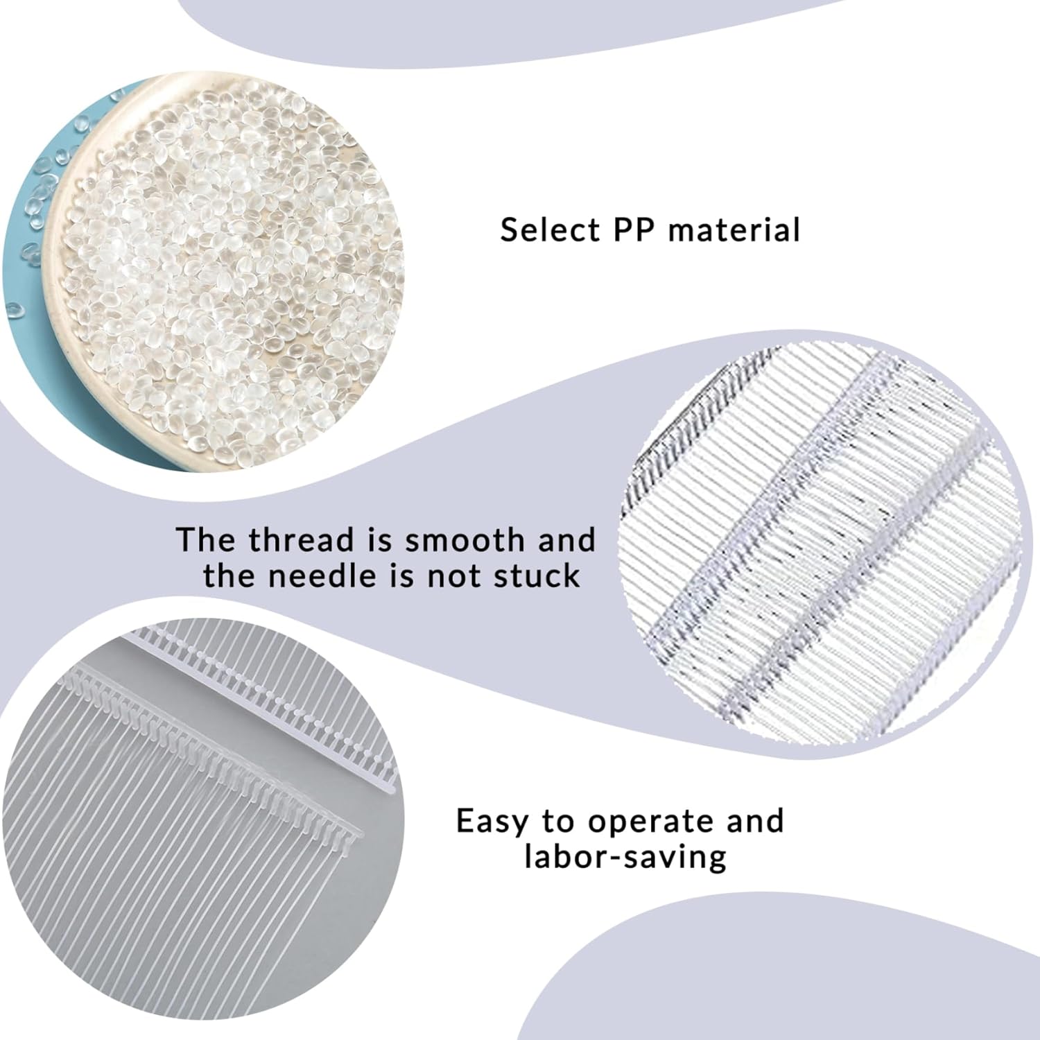 5000PCS Tag Gun Fasteners 3'' Tagging Gun Refill Smooth Plastic Tagging Gun Fasteners Easy to Use Tag Gun Refills for Tagging Clothing and Price Tags