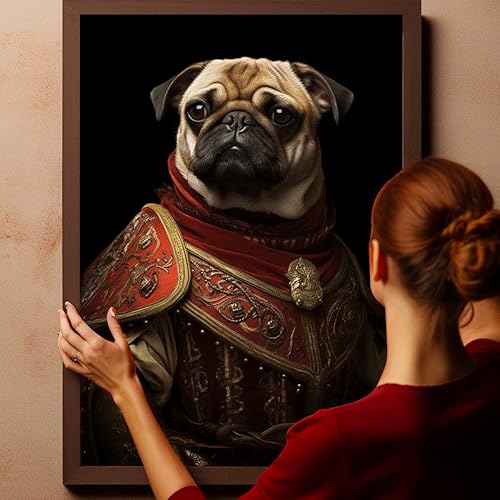 Miniatura 767 de Thuan Chow Chow Retrato de mascota con disfraz real de perro en un disfraz retrato de perro con vestimenta Retrato medieval de mascota retrato