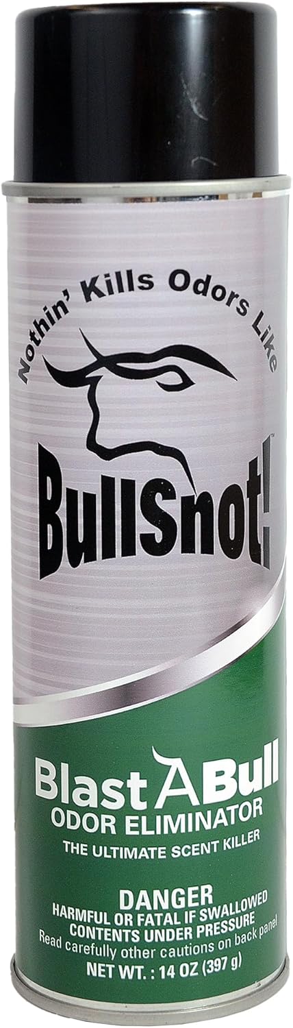 BullSnot BlastABull Odor Eliminator – Powerful Car & Home Smell Neutralizer. Eliminates Pet, Food, Tobacco, and Mold Odors. Safe for Carpets, Upholstery, Fabrics. Made in the USA.