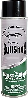 BullSnot BlastABull Odor Eliminator – Powerful Car & Home Smell Neutralizer. Eliminates Pet, Food, Tobacco, and Mold Odors. Safe for Carpets, Upholstery, Fabrics. Made in the USA.