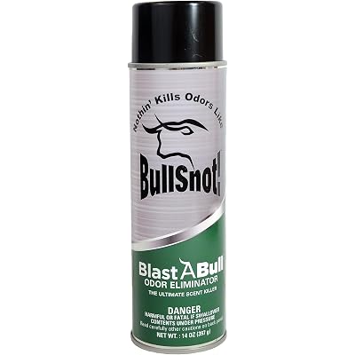 BullSnot BlastABull Odor Eliminator – Powerful Car & Home Smell Neutralizer. Eliminates Pet, Food, Tobacco, and Mold Odors. Safe for Carpets, Upholstery, Fabrics. Made in the USA.