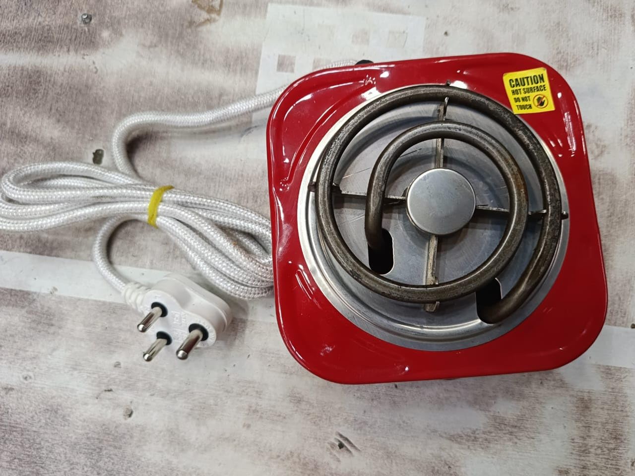 K.U.H.A. Instant coal burner 500 Watt | Electric Coal Heater Small size | Coil hot plate 500 watt for charcoal burning (with heat resistant bakelite handles)