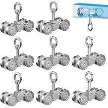 4 Wheel Trolley Assembly Roller Trolley - Silent M10 Bolt and Nuts - Use with 1-5/8" Wide Wide and All 1-5/8" Unistrut Strut Channel 8 Set