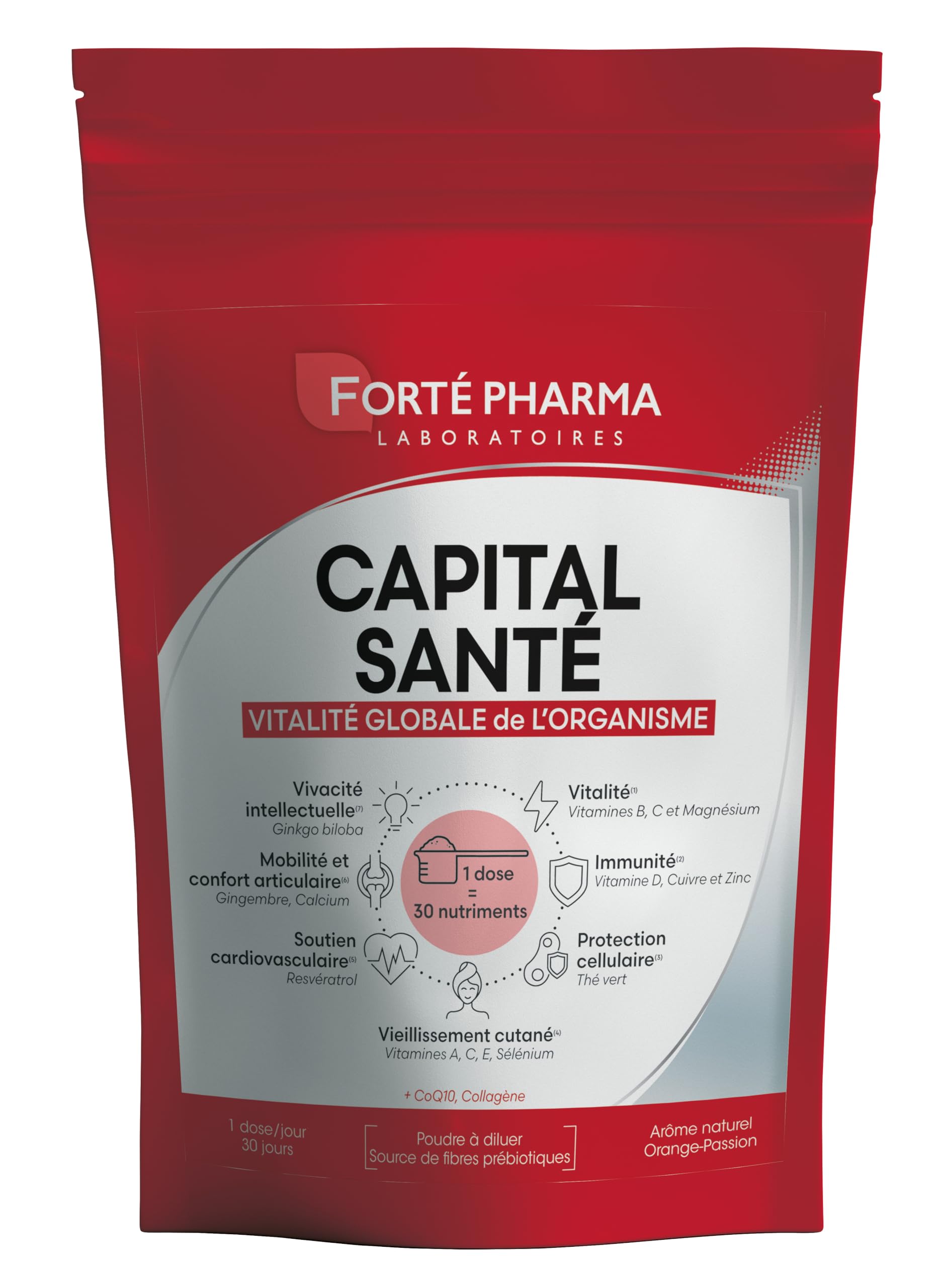 Forté Pharma Capital Santé Vitalité Globale Énergie Immunité 30 nutriments