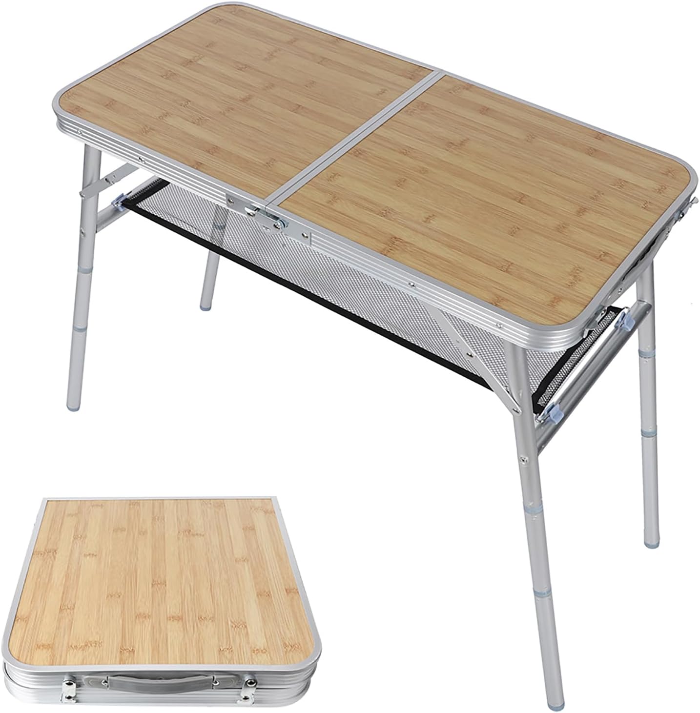 Aluminum Alloy Folding Table and Chairs Set, Portable Carry Bag Design, Outdoor Picnic Desk for Camping, BBQ, Travel.