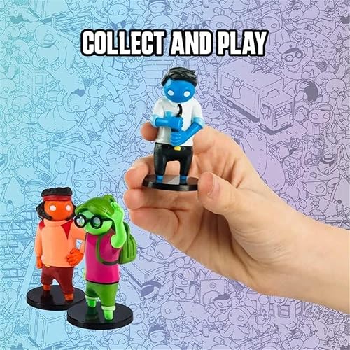 Miniatura 5 de Figuras de acción de Gang Beasts | Paquete de cinco | Figuras de 2.5 pulgadas para niños. Juguetes de superhéroe para niños y niñas. Colecciona 16