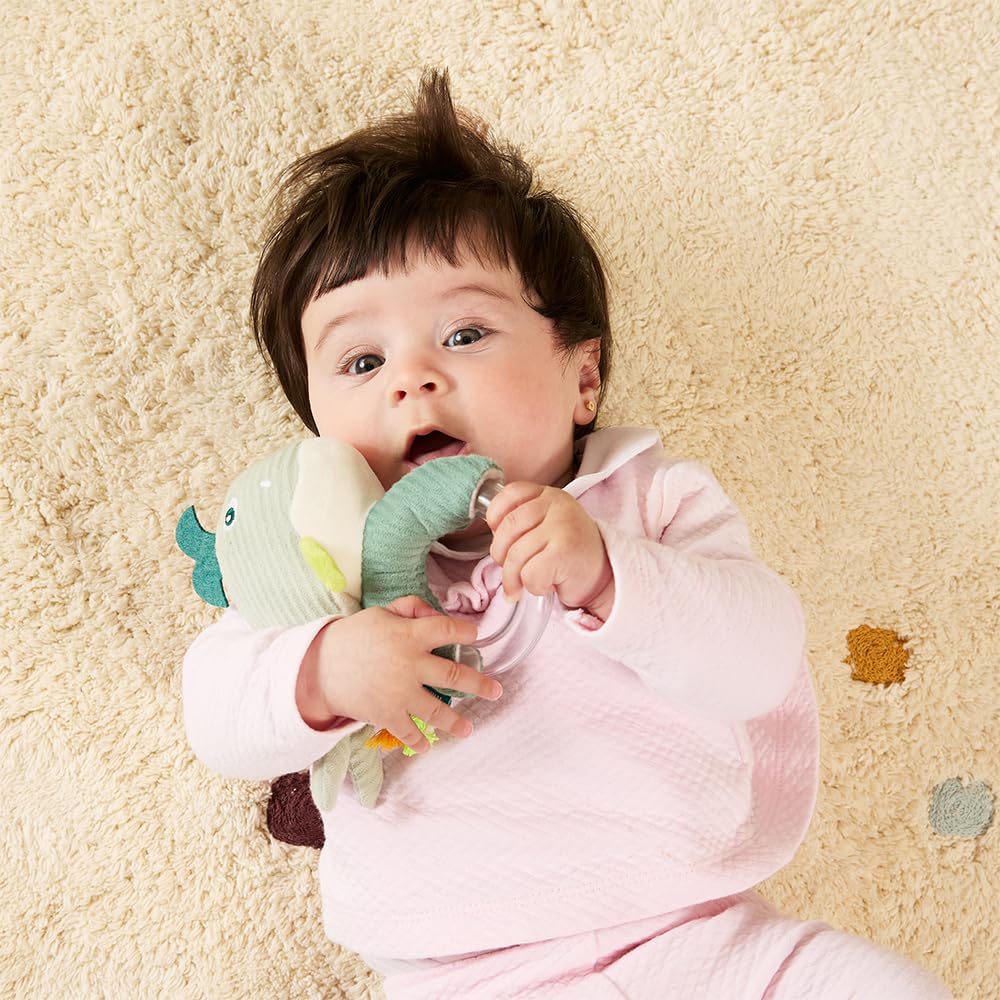 Miniland - Baby Rattle: Soft, Lightweight and Stimulating, Ideal for Early Sensory Discoveries from Birth (Ocean) - Image 3