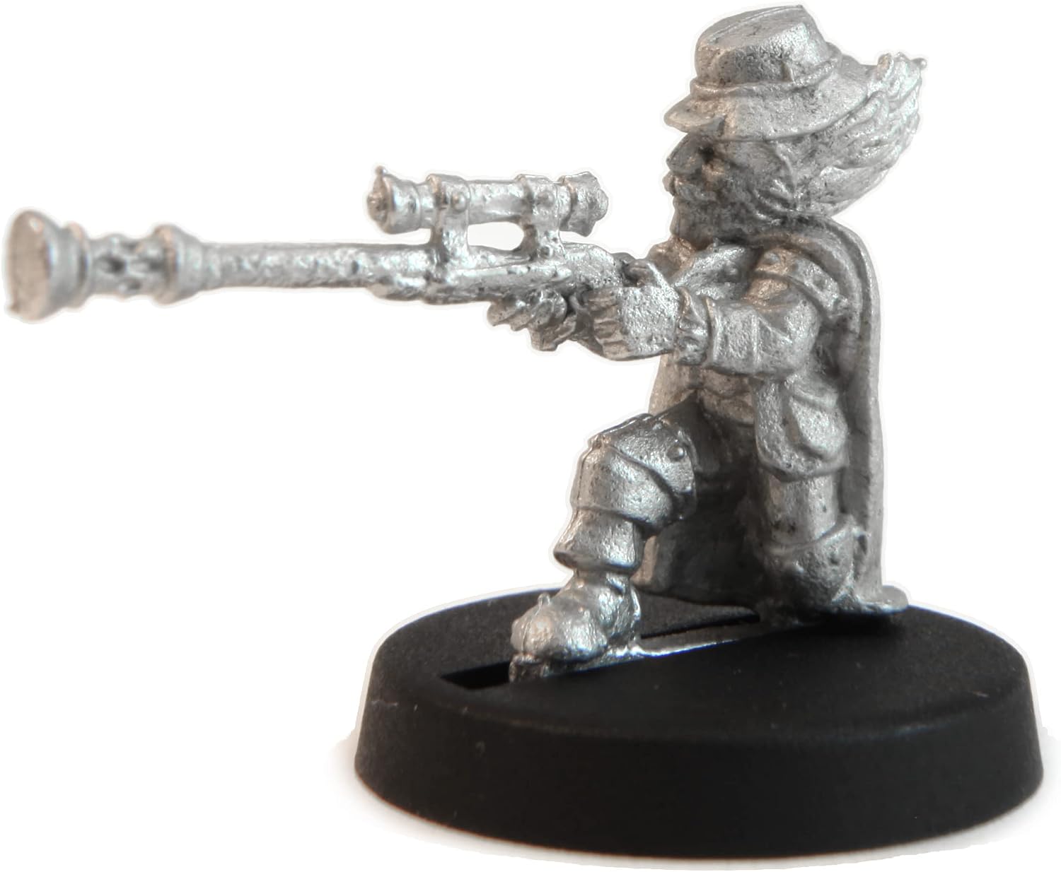 Stonehaven Gnome Knight on Foot Miniature - 25mm Lead-Free Pewter Figure, 28mm Scale, Unpainted, Made in USA