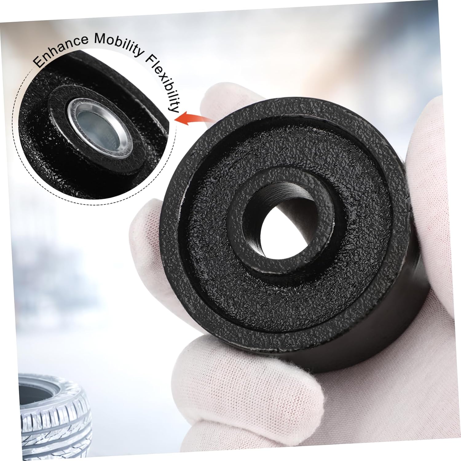 VALICLUD Trailer Front Wheel Caster Replacement for Hydraulic Horizontal Durable Material Easy Installation Enhances Stability and Balance Precision Processing