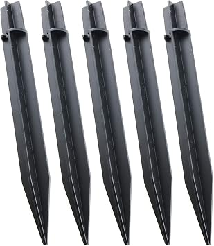 E-outstanding 5Pcs Ground Spikes Stakes Solar Lights Spikes Replacement Ground Stakes Plastic Outdoor Lighting Parts Accessor