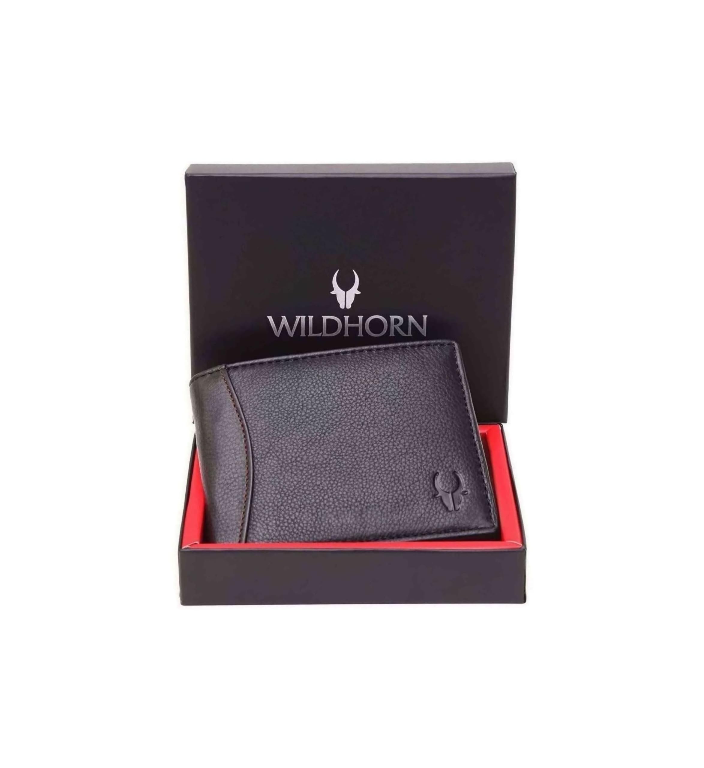WildHornRFID Protected Genuine Leather Wallet for Men's