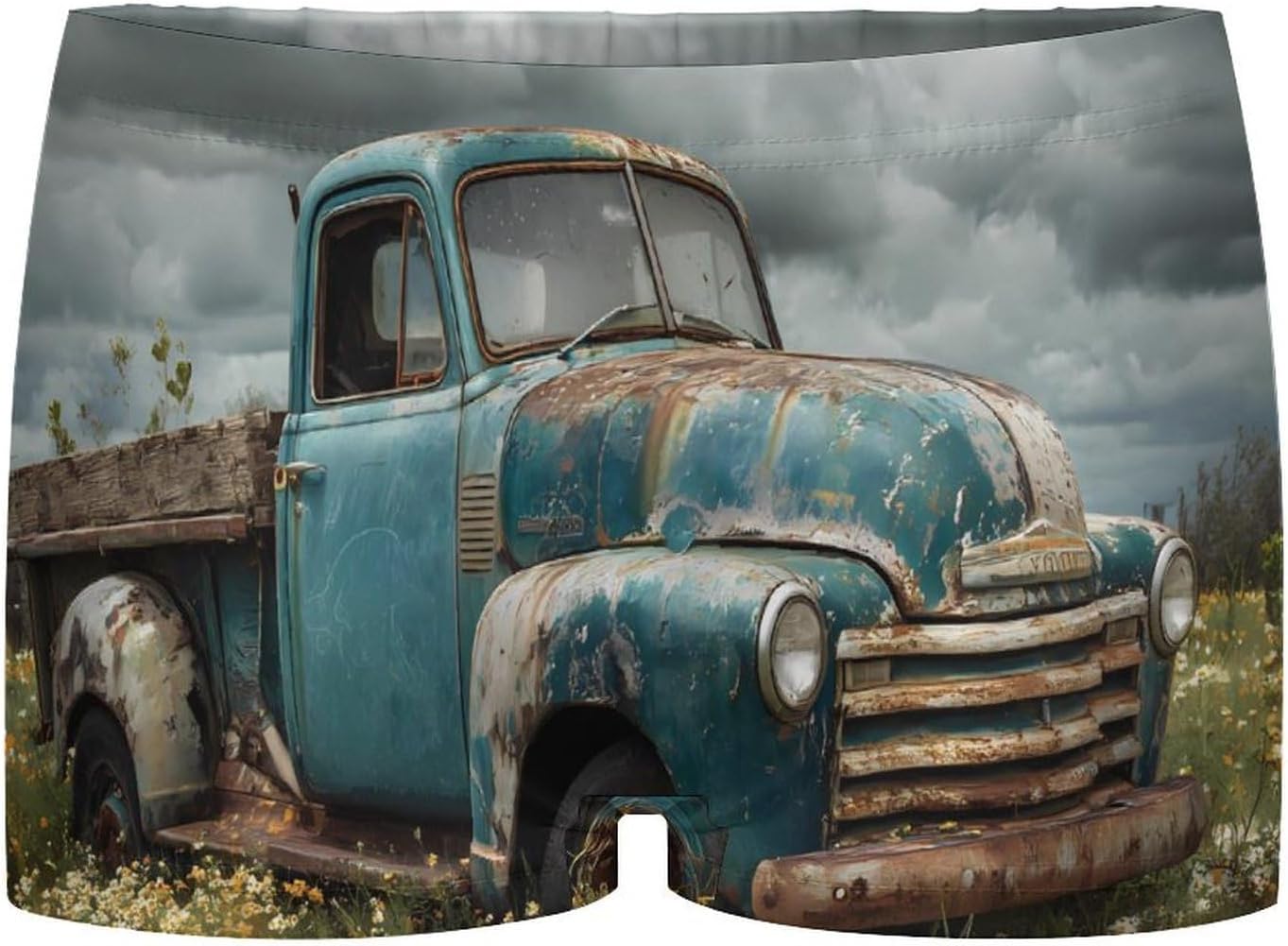 Vintage Old Truck Fashion Women's Boxer Briefs Breathable Underpants Trunks Stretch Underwear