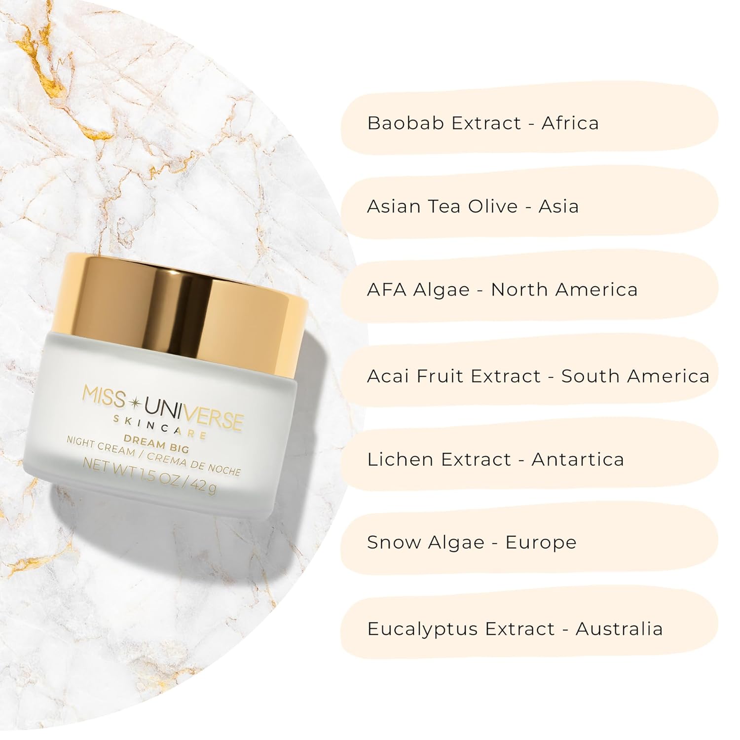 Dream Big Night Cream 42g, Anti-Aging Face Moisturizer, Facial Skin Care Product with Hyaluronic Acid and Glycolic Acid, Moisturizer Face Cream, Vitamin C Face Cream for Women - Image 5