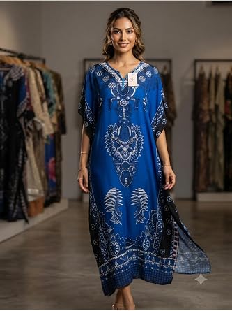 Aashivs Collection Kad n B y k Beden Elbise lacivert 2XL