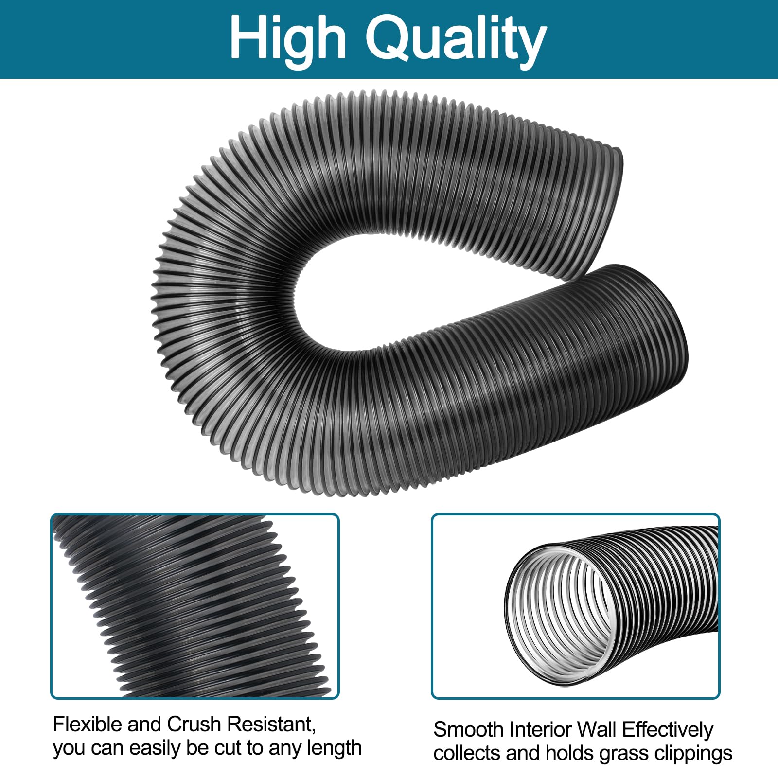 Manguera de vacío de 8 hojas, manguera de vacío de 8 pulgadas para manguera de vacío DR Leaf | Compatible con la mayoría de marcas Agri-Fab DR Trac Vac Cyclone