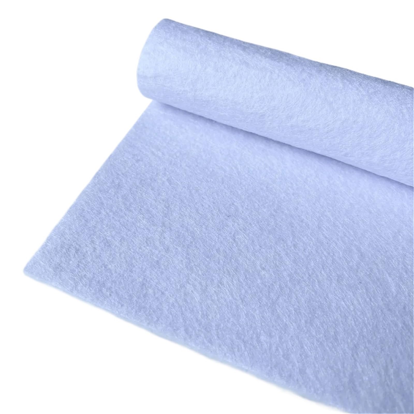 Felt Fabric Sheet, Polyester Nonwoven Felt Fabric, Multicolor, 20/40/90cm Craft Sewing(Wit,90cm x 90cm)