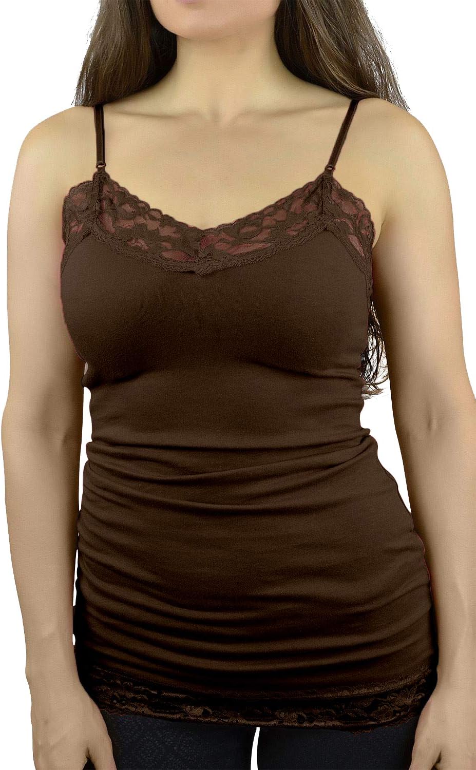 Belle Donne Camisole Tank Tops for Women Adjustable Spaghetti Strap Tank Tops Plus Size Camisoles for Women - Image 2