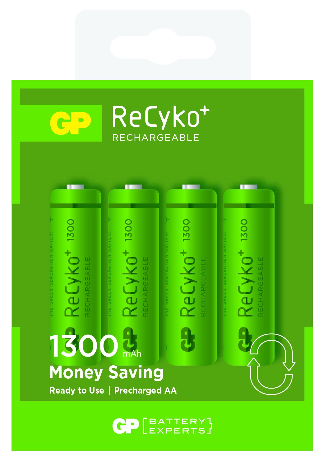 GPMignon (AA)-Akku NiMH GP Batteries ReCyko+ 1300 mAh 1.2 V 4 St.
