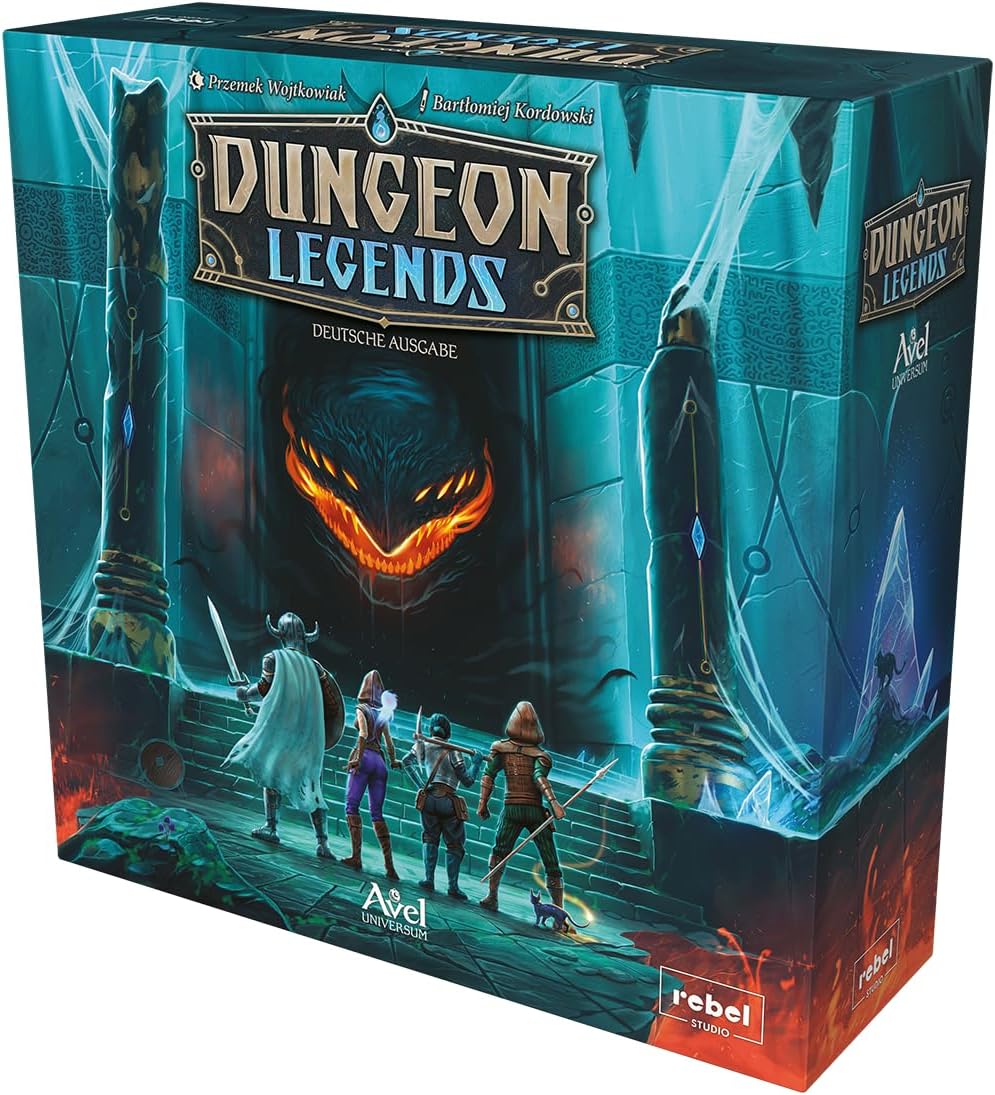 Rebel, Dungeon Legends, Knowledge game, Board game, 1-4 players, from 10+ years, 60-90 minutes, German