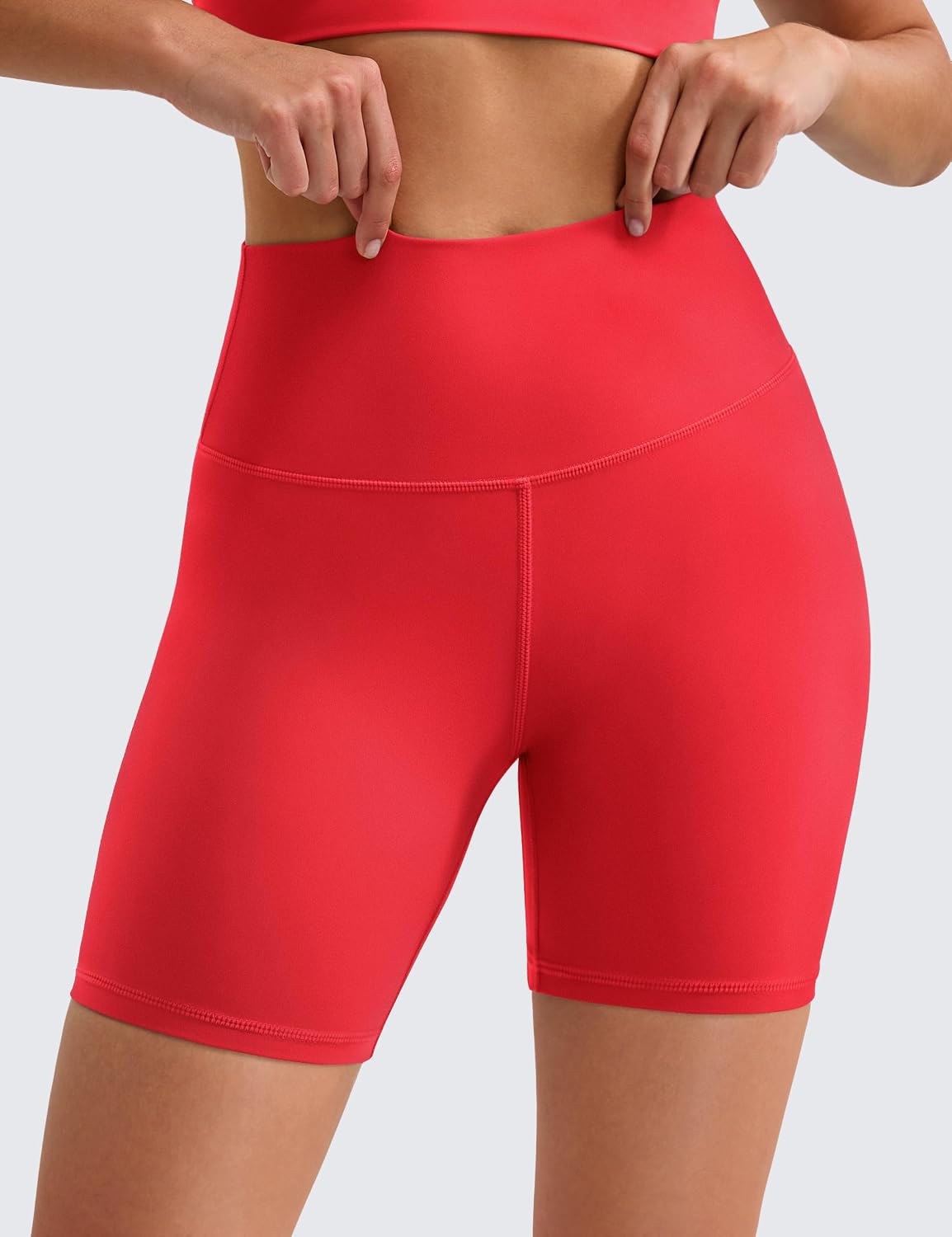 BAYDI Clouduxi Biker Shorts for Women 6" - High Waisted Soft Stretch Workout Yoga Gym Running Athletic Shorts