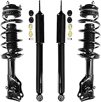 Vista 99 de Detroit Axle - Amortiguadores de muelles helicoidales RWD para Dodge Charger 2012-2020, 2012-2019 Challenger 2 Amortiguadores delanteros completos