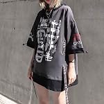 XYXIONGMAO Techwear Chemise Japonais Streetwear Hip Hop Chemises Homme Graphic T Alphabet Design Workwear Gothique Hoodie