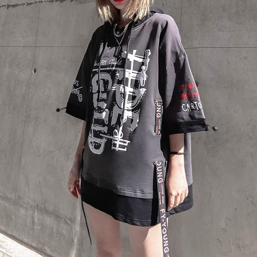 Amazon.com: XYXIONGMAO Techwear Shirt Japanese Streetwear Hip Hop