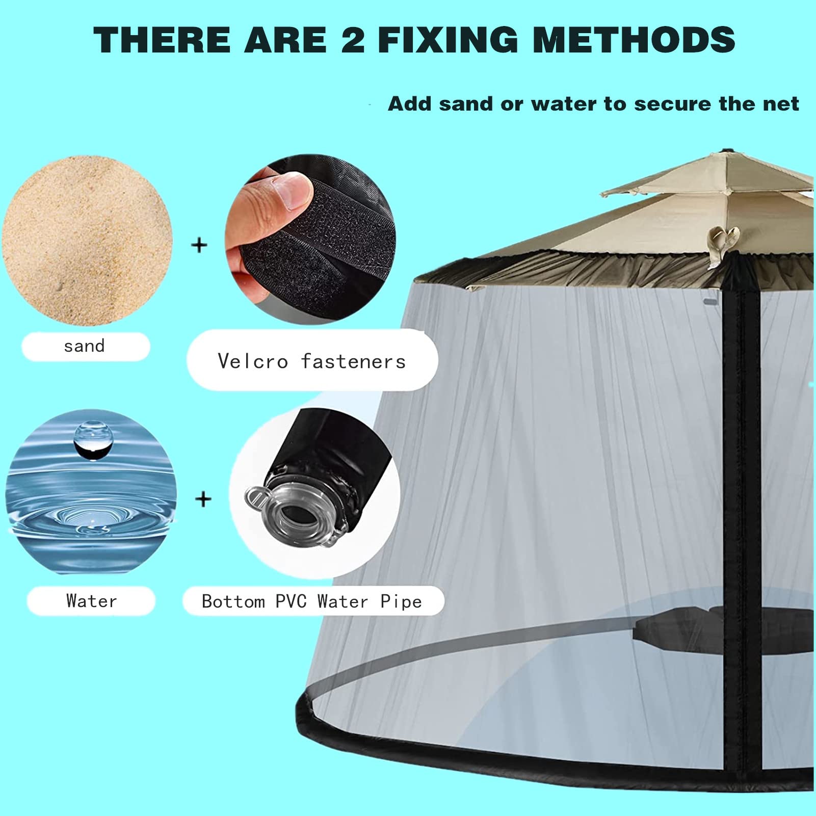 Gazebo Da Esterno, A Doppio Tetto, 4 Lati Laterali A Rete, Zanzariera Chiudibile E Rimovibile, Impermeabile E Anti-UV, Ideale Per Cortile, Patio E Giardino, Marrone (300 * 230CM,A)