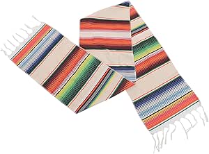 Caminos De Mesa Mexicanos, Mantel De Sarape Mexicano, Negro | Cuotas
